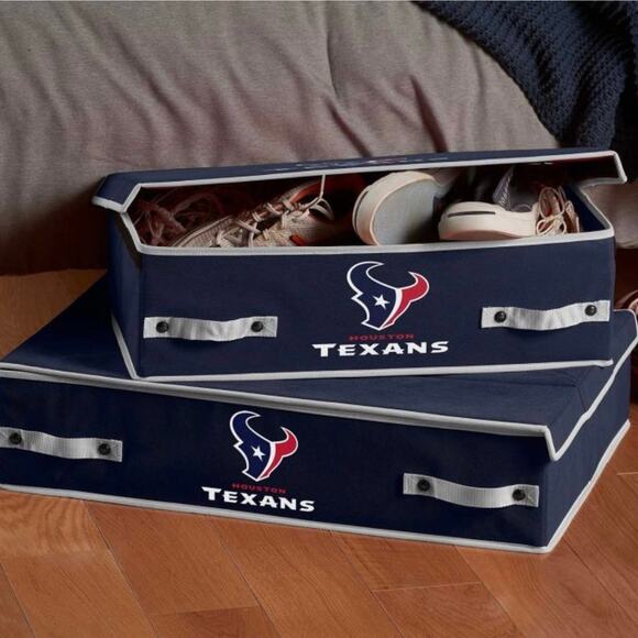 NFL TEXANS UNDER THE BED STORAGE BINS - Picture 2 of 4